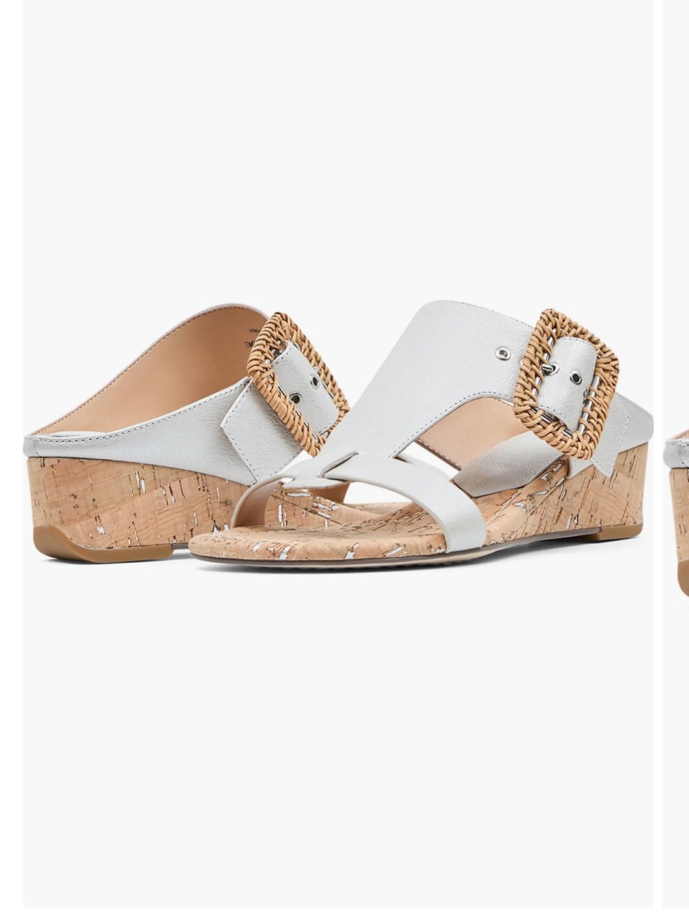 Donald Pliner Wine Wedge Slide Sandals with Cork Sole Women’s Size 8